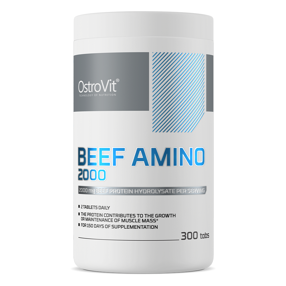 آمینو بیف استروویت 300 عددی اورجینال (محصول کشور لهستان) - OstroVit Beef Amino