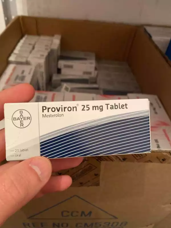 پروویرون (آنتی استروژن) فوق حرفه ای بایر ۲۵ میلیگرم (اورجینال - تاریخ اصلی) ۲۰ عددی | Proviron Bayer