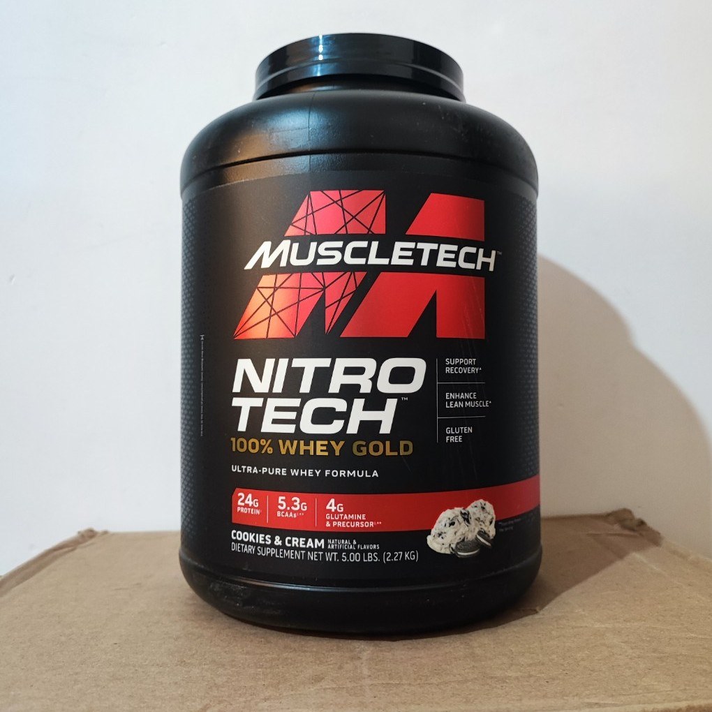 پروتئین وی گلد نیتروتک وزن ۲۲۸۰ گرم (اورجینال + چک کد استعلام اصالت)