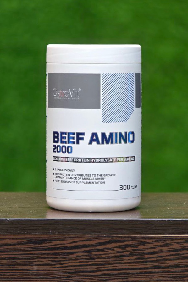 آمینو بیف استروویت 300 عددی انقضا سال ۲۰۲۶ (محصول کشور لهستان) - OstroVit Beef Amino