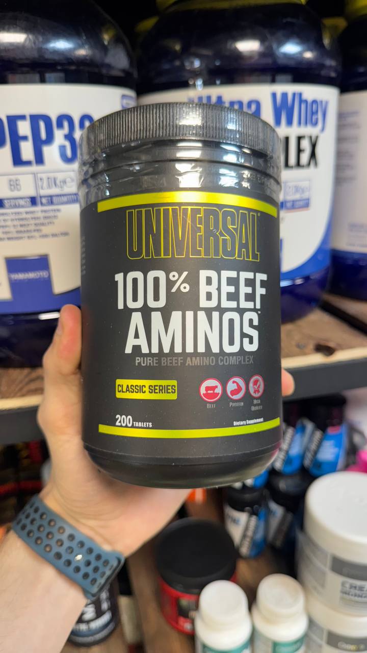 آمینو بیف 200 عددی یونیورسال طرح جدید (اورجینال - تاریخ اصلی) انقضا بالای یک سال - Amino Beef Universal