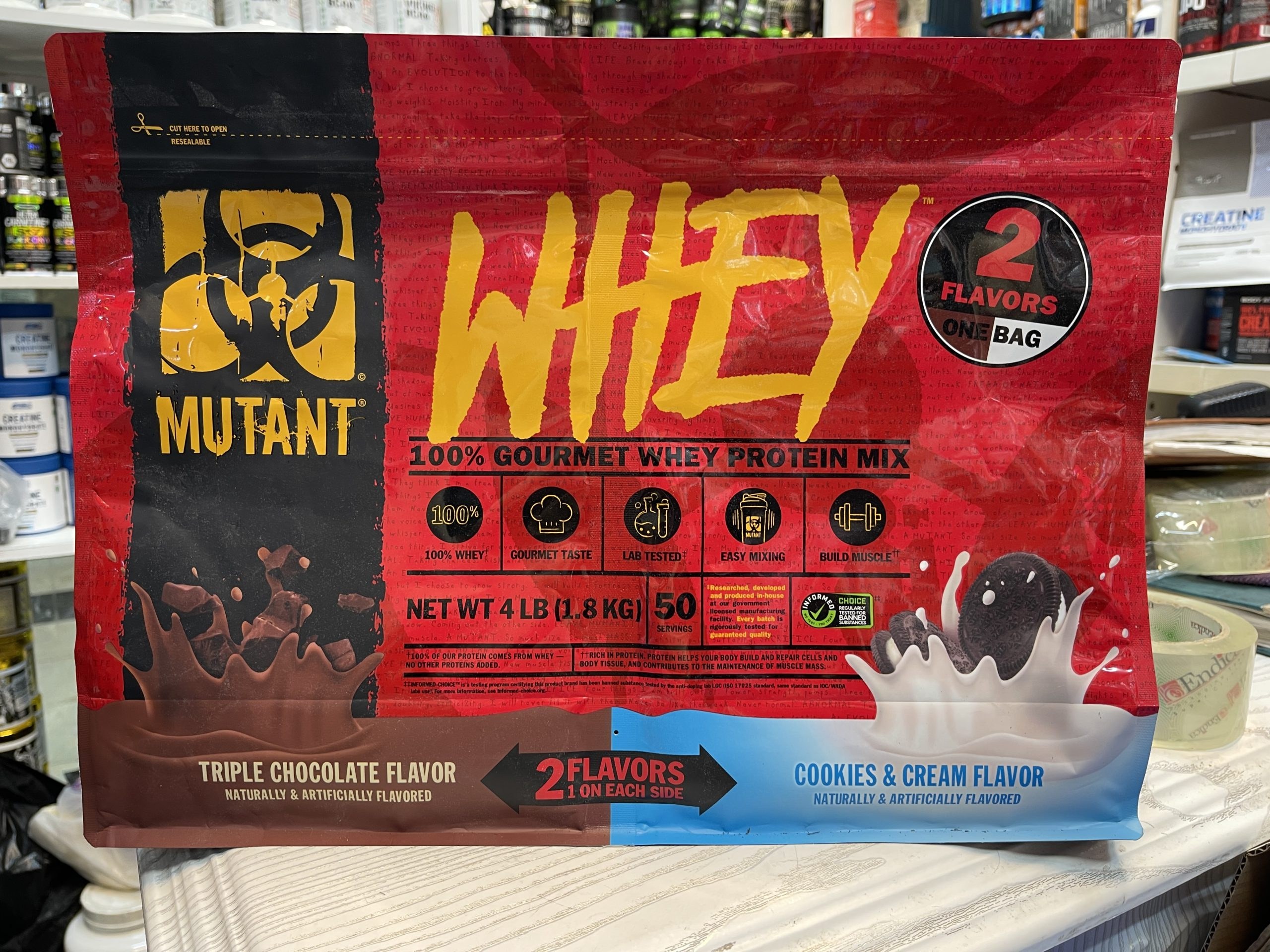 پروتیین وی دو طعم موتانت (اورجینال با تضمین اصالت) ۱.۸ کیلوگرم- Mutant Whey Protein