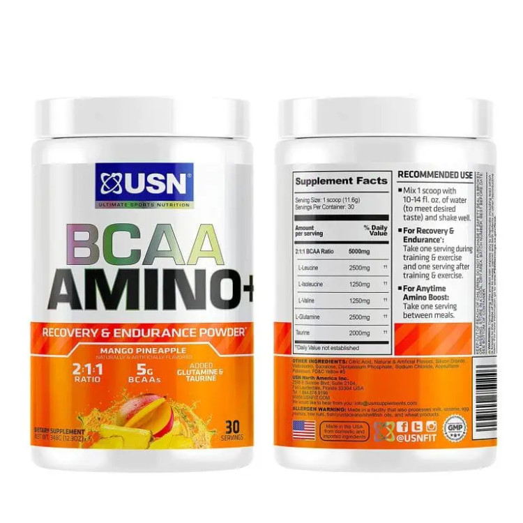 بی سی ای ای + آمینو پلاس یو اس ان اورجینال (با ضمانت اصالت) ا BCAA AMINO+ USN