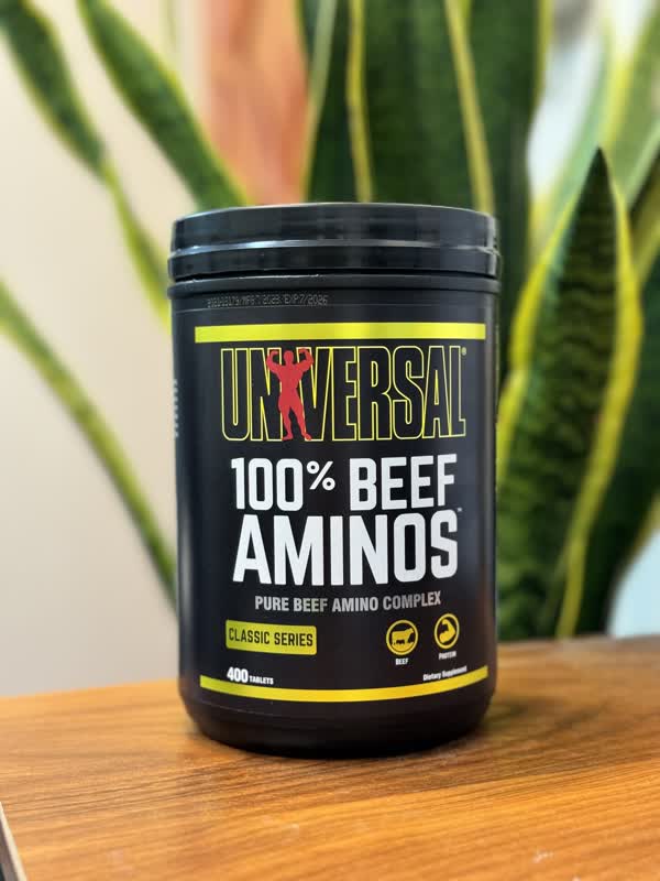 آمینو بیف یونیورسال 400 عددی (اورجینال - محصول کشور آمریکا) | Universal Nutrition 100% Beef Aminos انقضا بلند